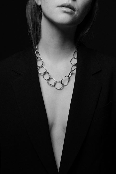 'free form' chain necklace